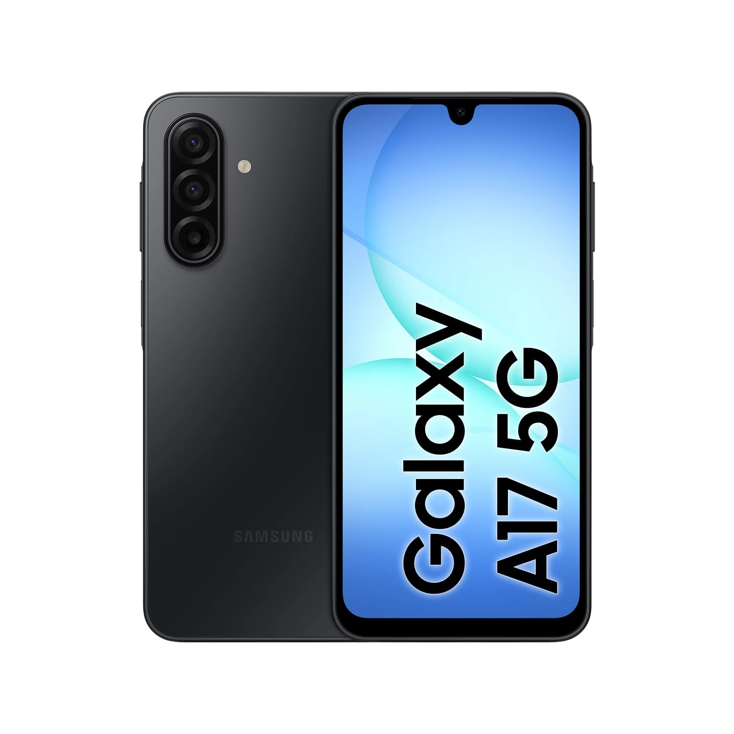 Samsung Galaxy A17 5G, AI Smartphone, Slim 7.5mm Frame, Large Screen, 50MP Camera, 128GB Storage, 4GB Memory, 5000 mAh Battery, Black, 3 Year Extended Warranty (UK Version)