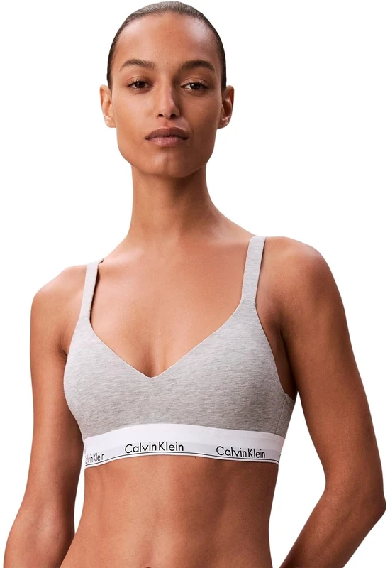 Calvin Klein Women's Lift Bralette Bralette, Grey (Grey Heather), XXL