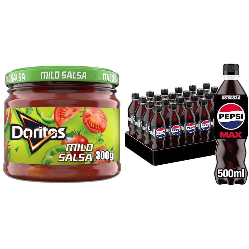 Doritos Mild Salsa Vegetarian Dip, Perfect for Sharing 300 g (Case of 6)