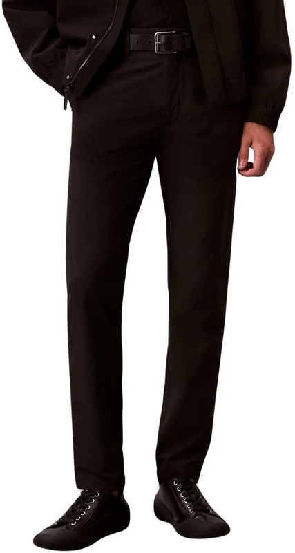 Calvin Klein Men's Slim TECH Stretch Trouser Casual Pants, Black (Black), 35
