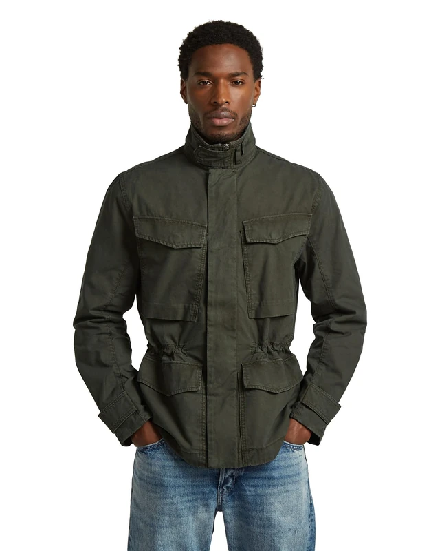 G-STAR Rovic slim field unpadded jkt, Men's Jacket, Color Gray, Size S