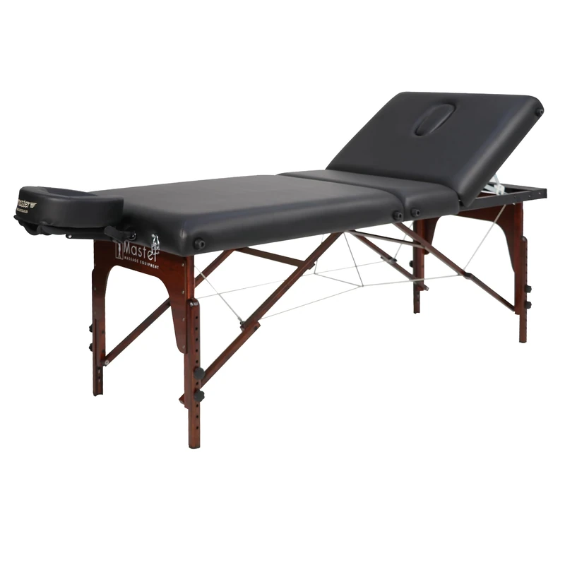 Master Massage 3 Section Somerest SalonPortable Massage Table Package, 76cm in Width, Adjustable Backrest with Prebuilt Facehole