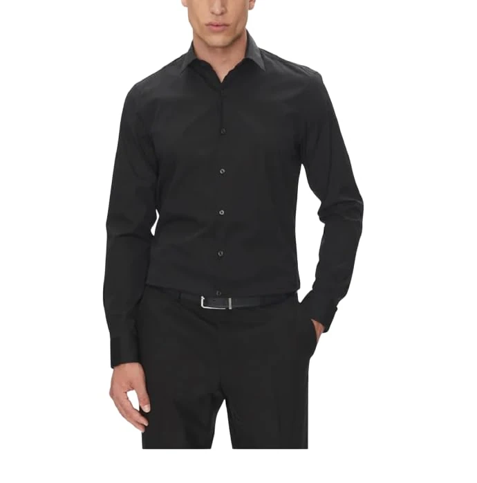Calvin Klein Men's Slim ESNTL POPLIN NOS STR SLD Dress Shirts, White (White), XXL