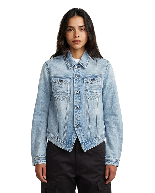 G-STAR Pitched hem Slim jacket wmn, Women's Jacket, Color Blue, Size S