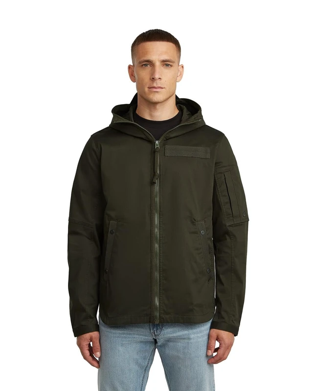 G-STAR Batt hdd overshirt ls, Men's Jacket, Color Gray, Size S