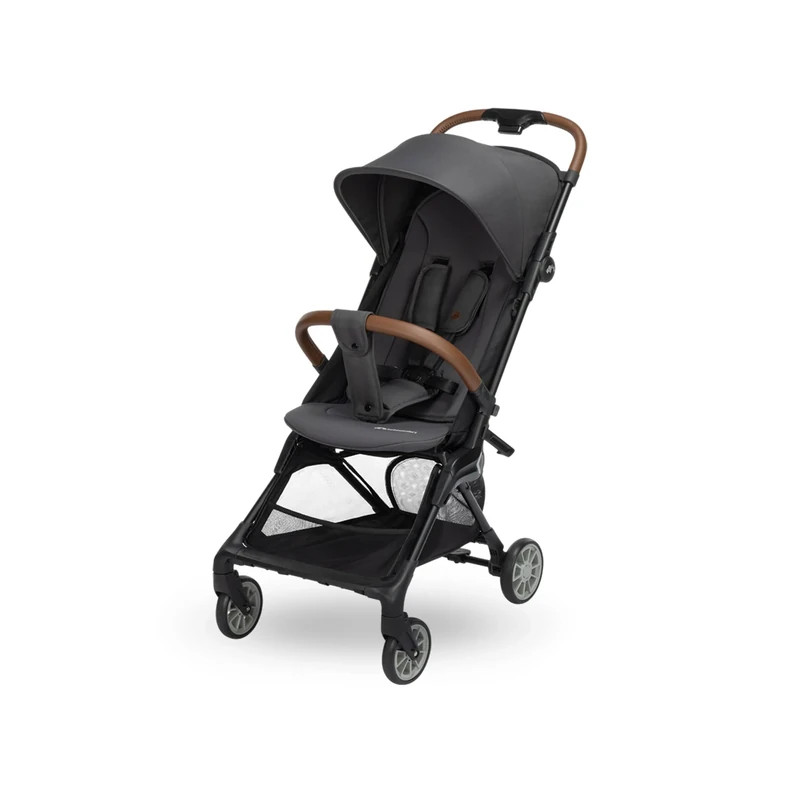 Bebeconfort Zephir, Compact Baby Pushchair, 0-4 Years (up to 22 kg), Lightweight Travel Stroller (5.6kg), Fits Airplane Cabin, Lie-Flat & Reclinable Seat, Storage Basket, Mineral Graphite