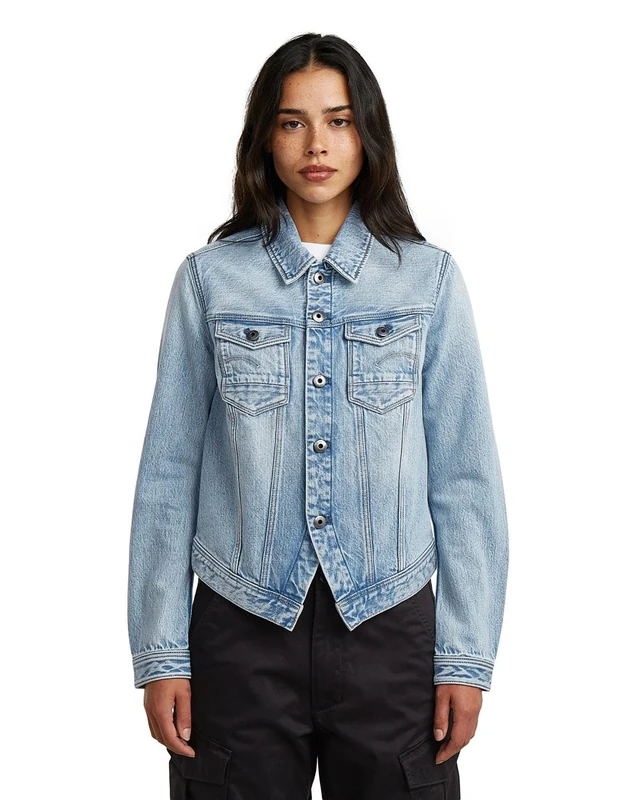 G-STAR Pitched hem Slim jacket wmn, Women's Jacket, Color Blue, Size XS
