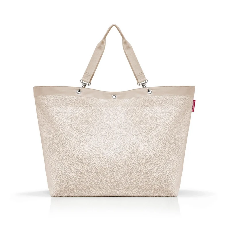 reisenthel Shopper XL - Spacious Shopping Bag and Elegant Handbag in One - Made of Water-Repellent Material, Teddy Sand, XL, Contemporary