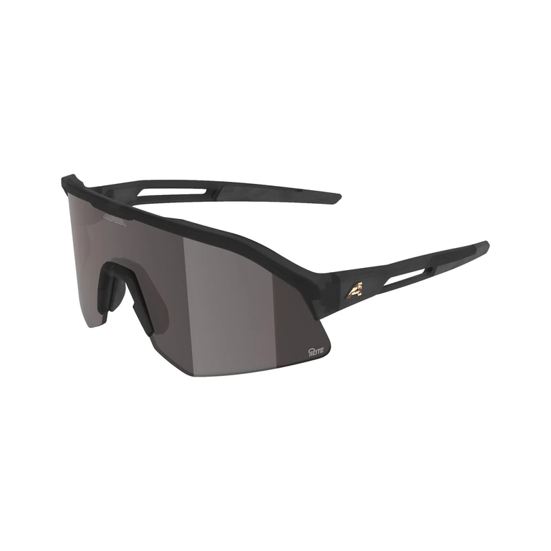 ALPINA SONIC HR M Q-LITE, adult sports glasses - Grey-translucent gloss - M