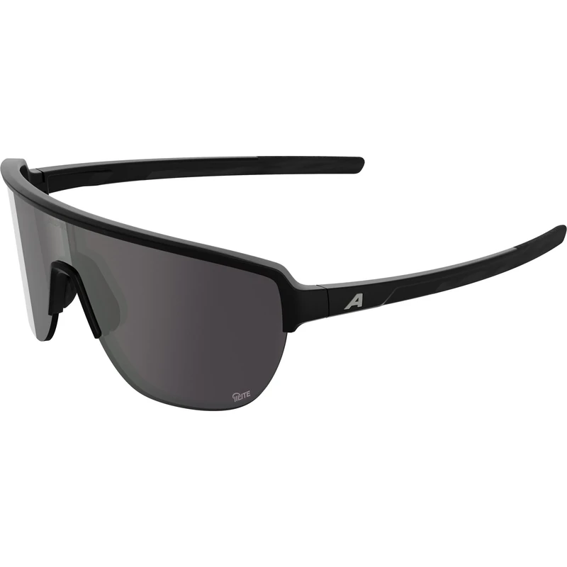 ALPINA RAM II Q-LITE – sports glasses for women and men, with enhanced contrast lenses, lightweight and unbreakable, for cycling, running, or outdoor activities - black matt (silver) - M - Image 1