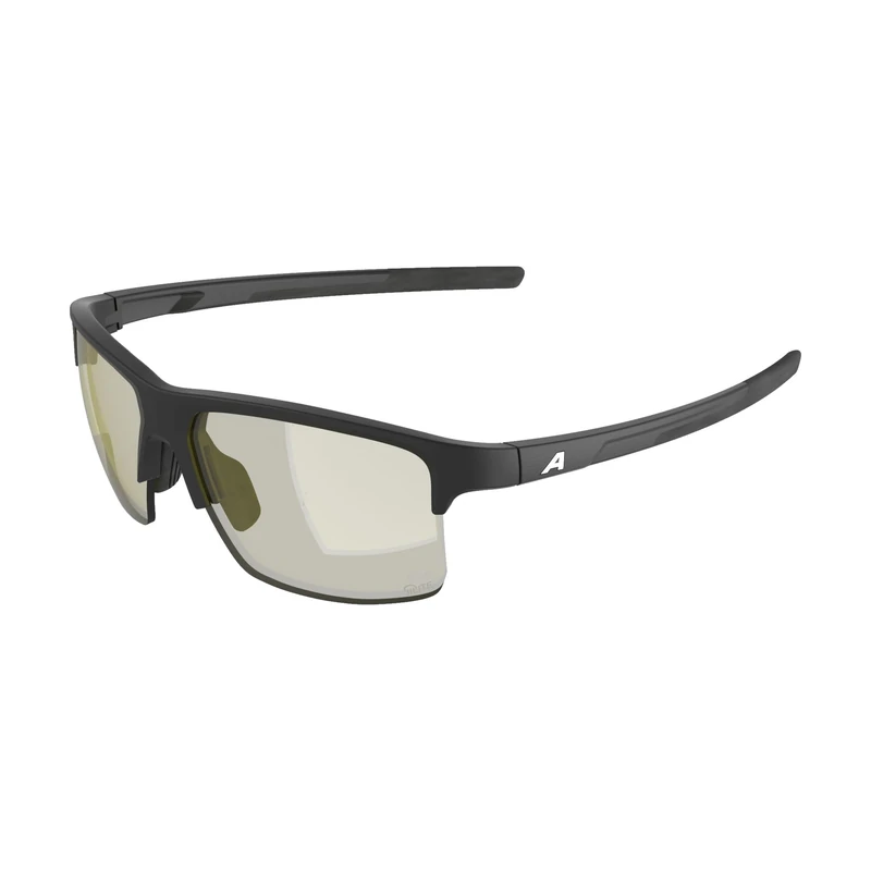 ALPINA EAGLE Q-LITE, stylish sunglasses for adults, 100% UV-A, UV-B, and UV-C protection - black matt (yellow) - M