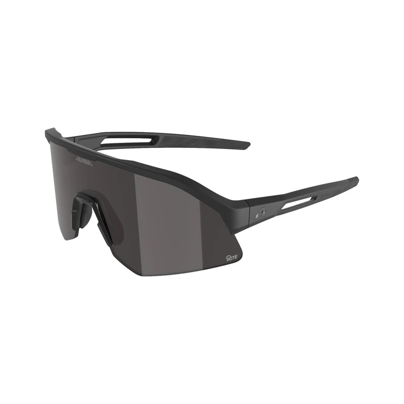 ALPINA SONIC HR M Q-LITE, adult sports glasses - black matt (silver) - M