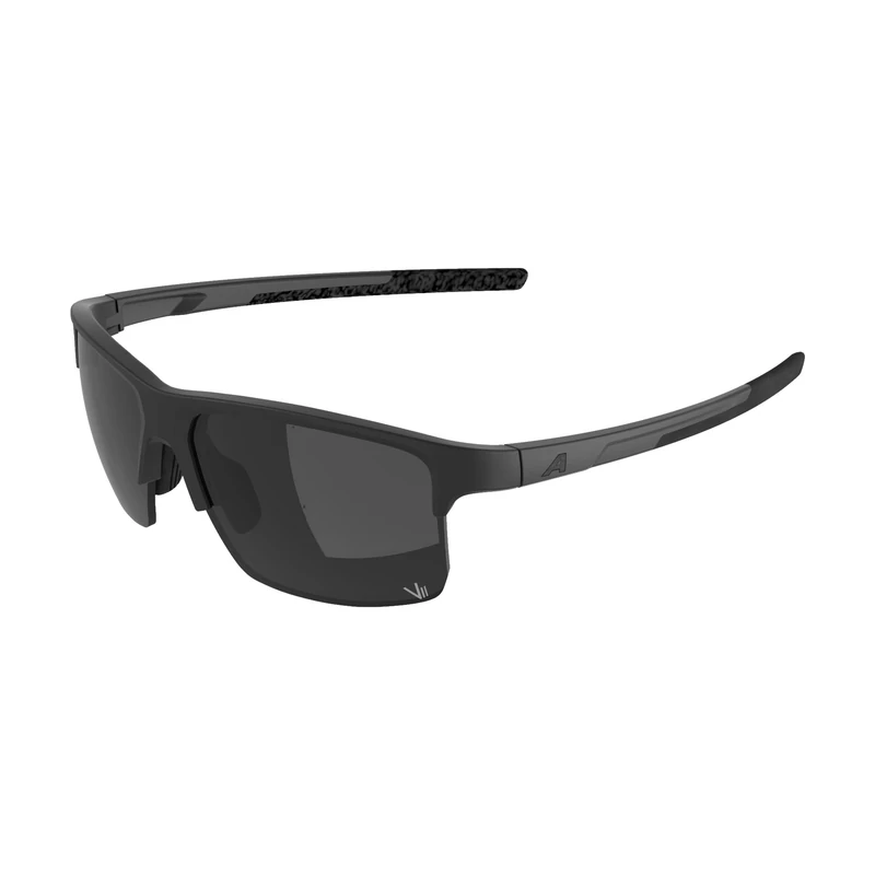 ALPINA EAGLE Q-LITE, stylish sunglasses for adults, 100% UV-A, UV-B, and UV-C protection - black matt (silver) - M