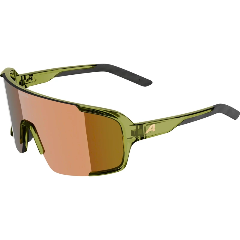 ALPINA LUMIN, adult sunglasses - green-transaprent gloss - M