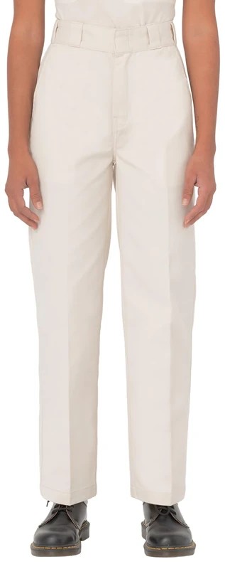 Dickies ELIZAVILLE REC Whitecap Gray Women Pants, Waist Size 31