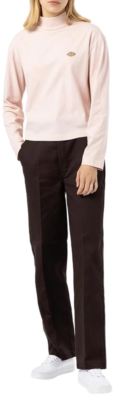 Dickies ELIZAVILLE REC Dark Brown Women Pants, Waist Size 24