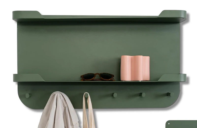 M2 Kollektion Jil 2 Wall-Mounted Coat Rack 70 x 40 x 12 cm