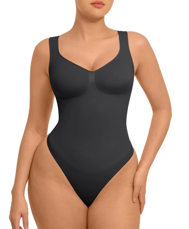 FeelinGirl Shapewear Bodysuit - Tummy Control Seamless Thong