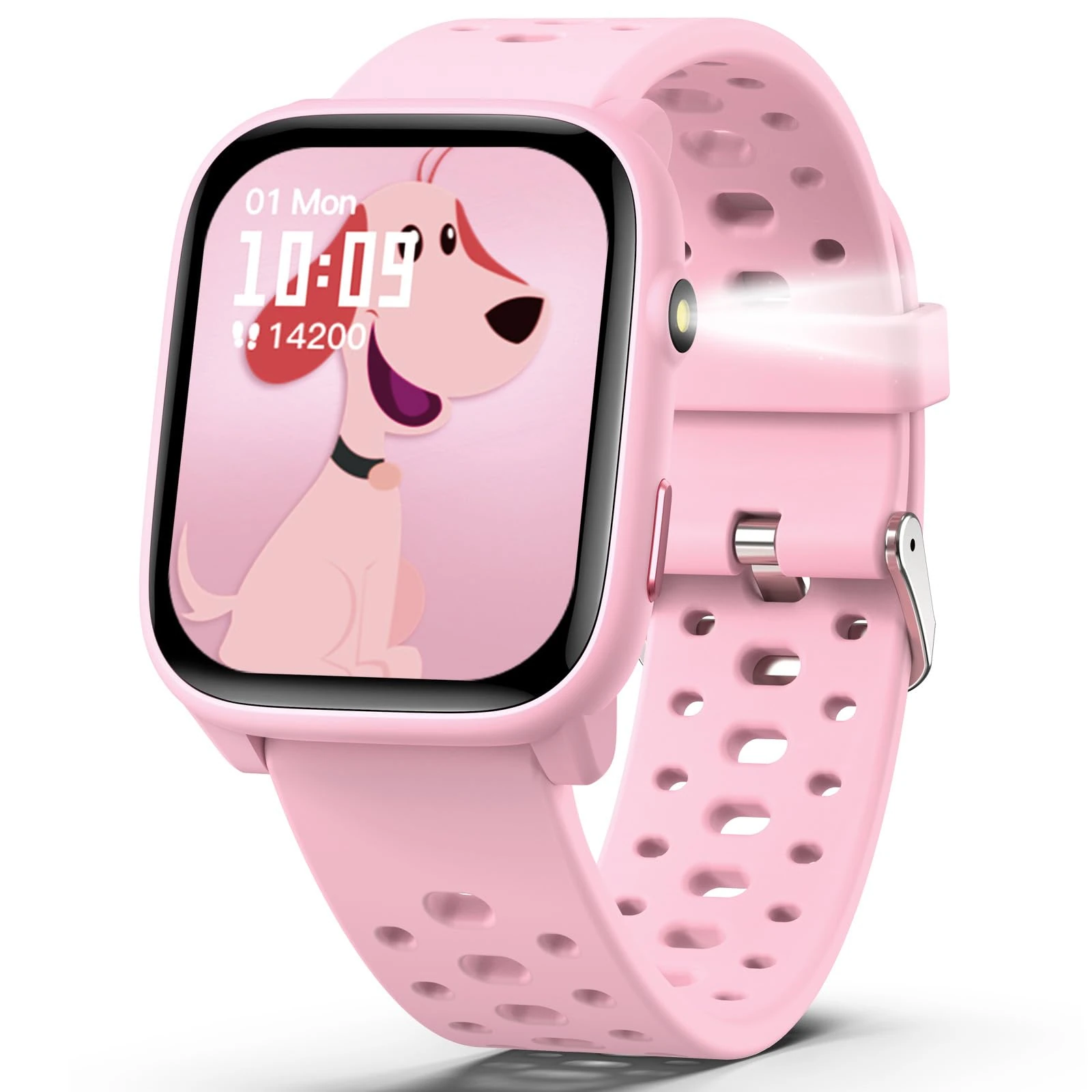 ModaWin Kids Smart Watches Girls Gift Age 6-12 with 12 Puzzle Games, Heart Rate, Sleep Monitor, Pedometer, Flashlight, 1.83" Touchscreen IP68 Waterproof Kid Watch Brithday Gift for Girls