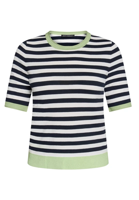 Betty Barclay 5416/1440 Pullover, Patch Dark Blue/Green, 46 Women