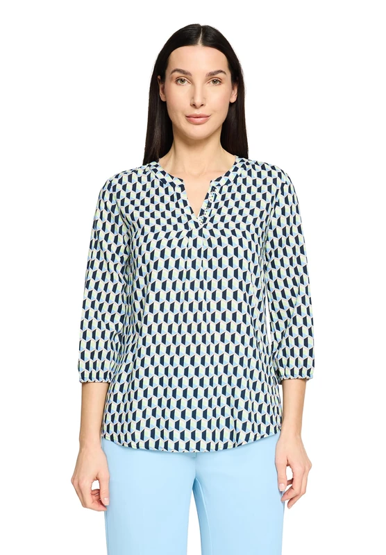 Betty Barclay Women's Blouse Blue/Green