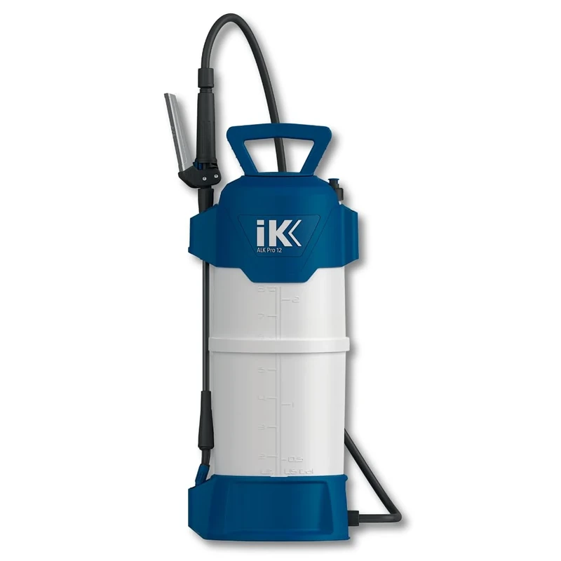 IK ALK Pro 12 - Professional Sprayer Resistant to Alkalines, Alcohols & Ketones - 8L Capacity - Safety & Precision - Ideal for Industrial Cleaning & Disinfection - Adjustable Nozzle