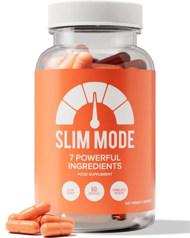 Slim Mode Fat Burner & Weight Management Supplement with 5HTP - Men and Women, Vegan Friendly - 60 Capsules
