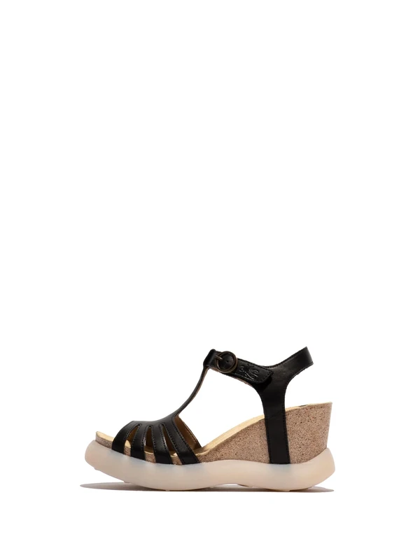 Fly London GAIT959FLY, Sandal Women's Fashion Shoes, BLACK, 5