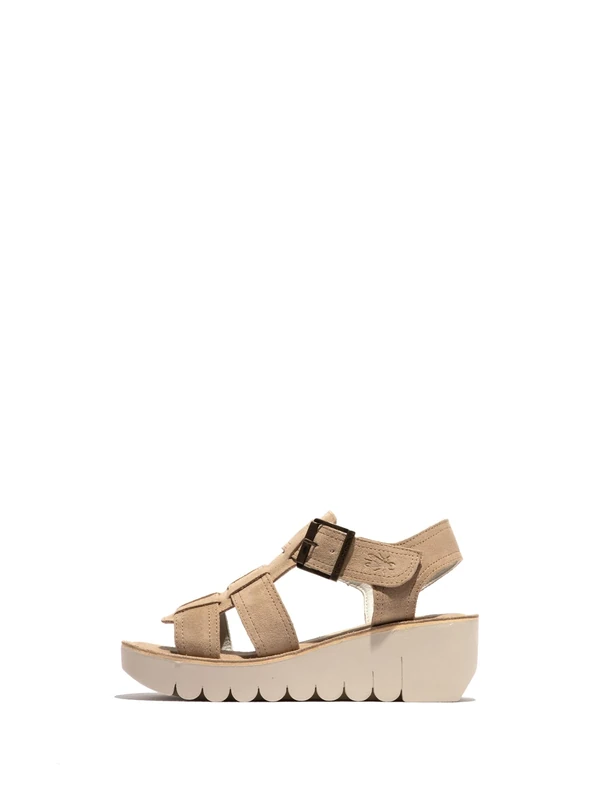 Fly London YUDD236FLY, Sandal Women's Fashion Shoes, TAUPE, 3