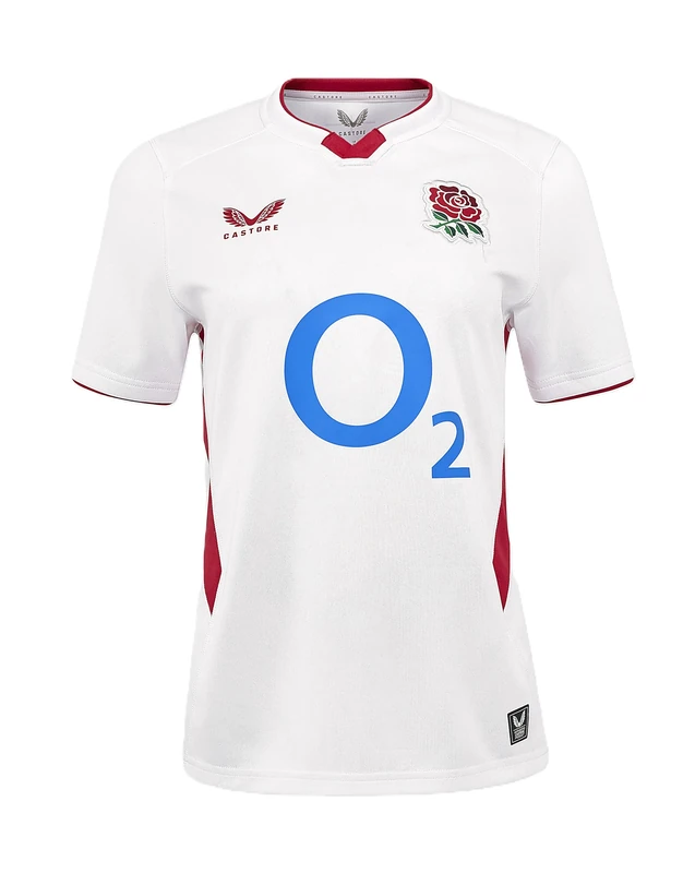 England Rugby Castore Women's Home Short Sleeve Shirt