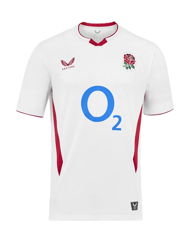 England Rugby Castore Men's Home Short Sleeve Shirt
