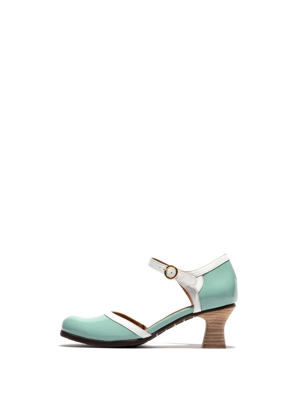 Fly London BAIN463FLY, Sandal Women's Fashion Shoes, SPEARMINT/OFFWHITE, 4