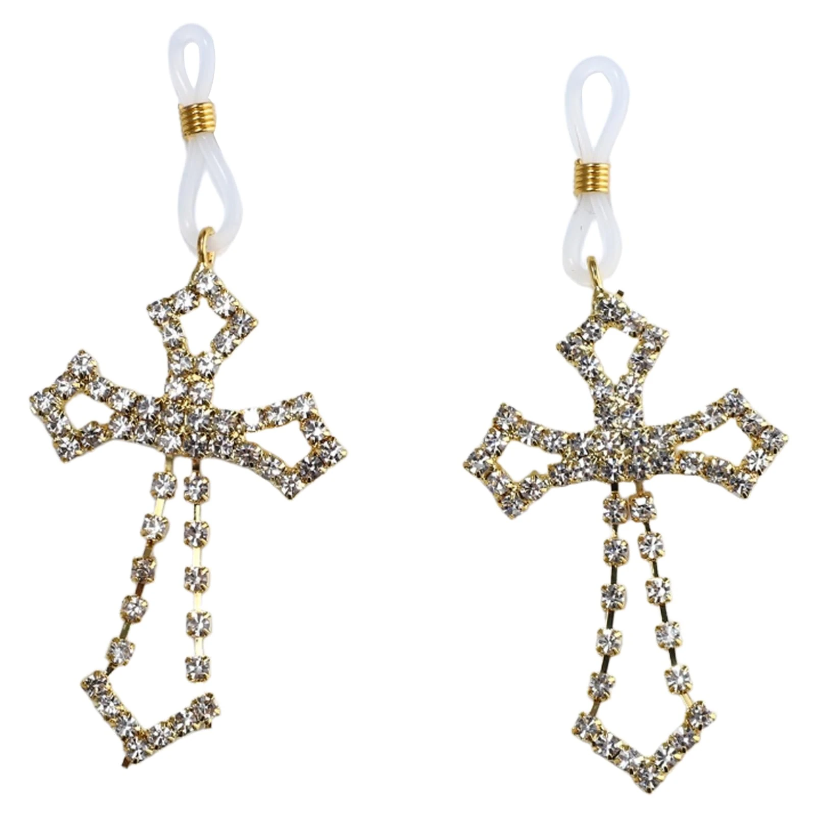 CHICTRY Rhinestone Tassel Dangle Nipple Clips Non Piercing Breast Nipple Clamps Adjustable Breast Dangle Silver 1 One Size