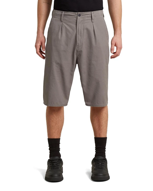 G-STAR Pleated Chino Shorts, Size 40, Color Multicolor