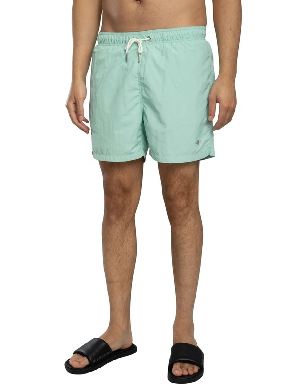 GANT Men's Swim Shorts Swimming Trunks, Washed Turquoise, 5XL