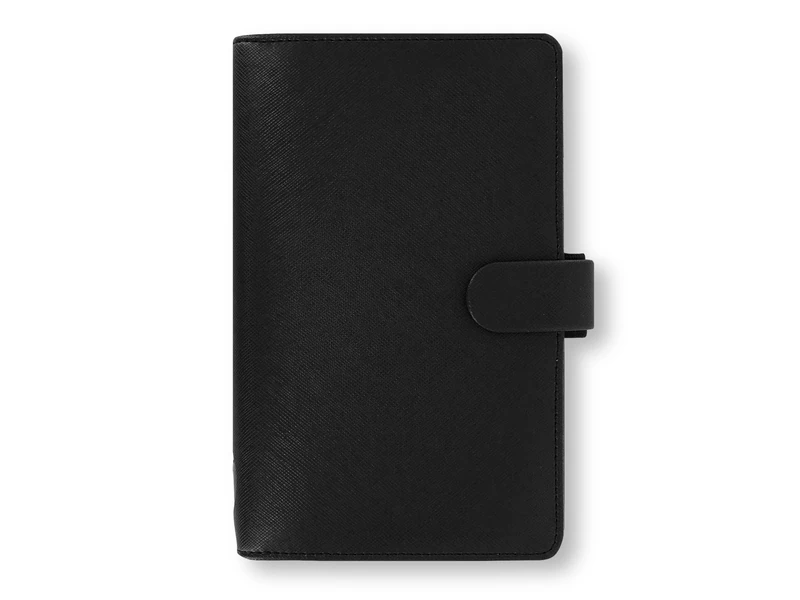 Filofax Saffiano Personal Compact Organiser - Black