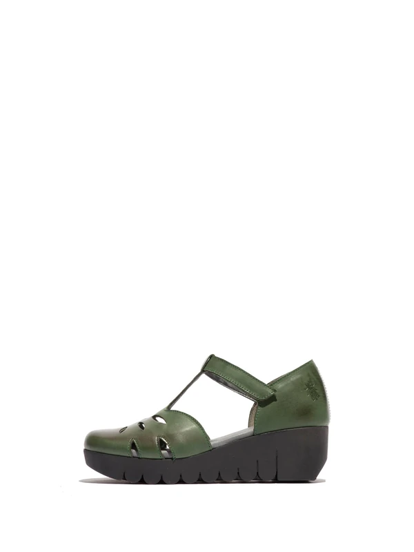 Fly London Women's VELT224FLY Sandal, Green, 2 UK
