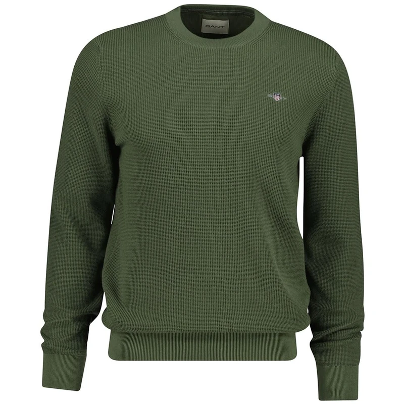 GANT Micro Textured Cotton C-Neck