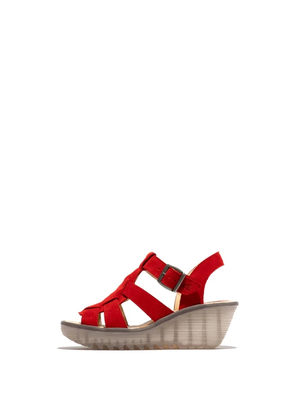 Fly London YILK620FLY, Sandal Women's Fashion Shoes, SCARLET, 4 - Image 1