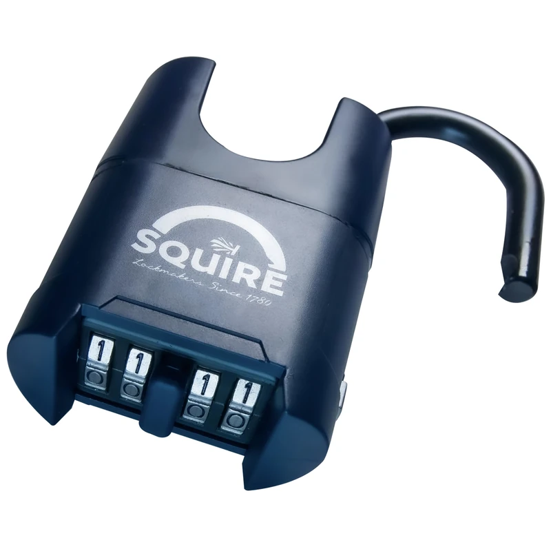 Squire Mystic Combi BF60CS Closed Shackle Heavy Duty Combination Padlock – 4 Wheel Code Lock for Sheds, Garages, Vans, Roller Shutters & Outdoor Use – Keyless Security