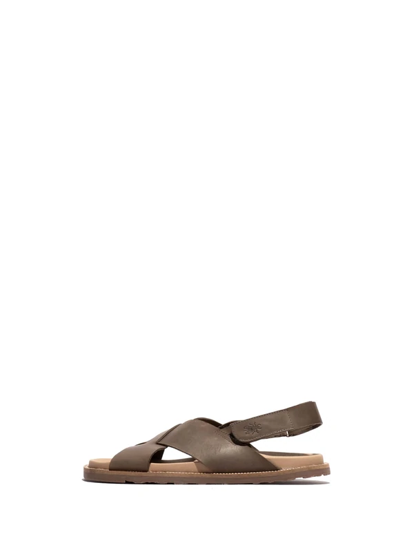 Fly London MARM391FLY, Flat Sandal Men's Fashion Shoes, BROWN, 8