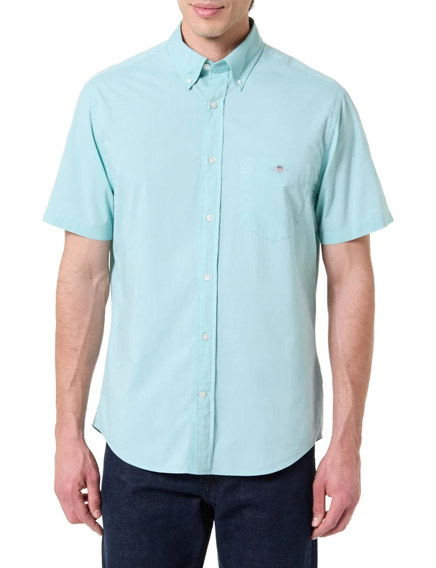 GANT REG Classic Poplin SS Shirt