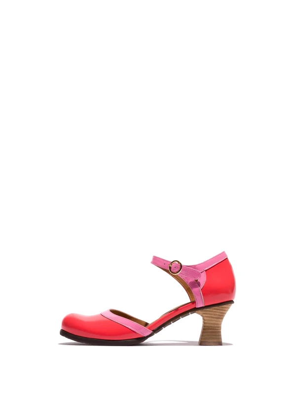 Fly London BAIN463FLY, Sandal Women's Fashion Shoes, SCARLET/PINK, 2