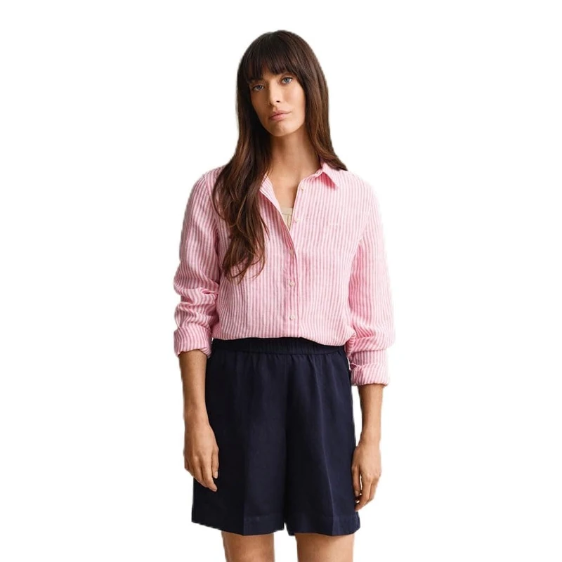 GANT REG Striped Linen LS Shirt - Image 1