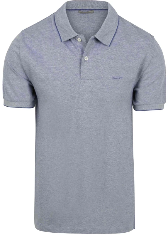GANT Men's 2 Tone Ss Polo Shirt, Vintage Blue, M