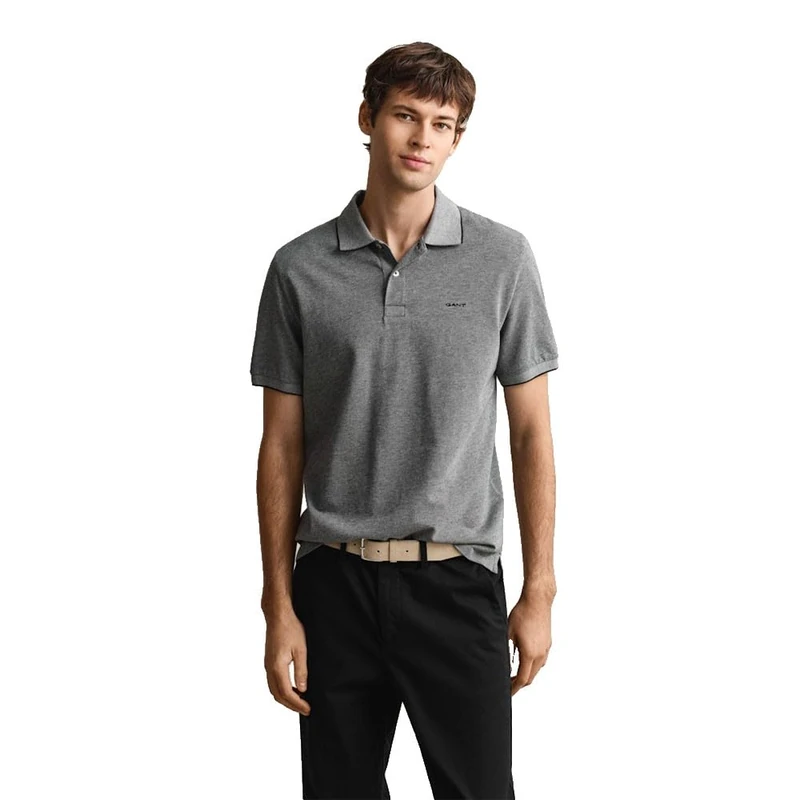 GANT 2 Tone SS Polo Black