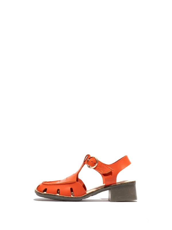 Fly London EFAI392FLY, Sandal Women's Fashion Shoes, SCARLET/NATURAL, 6