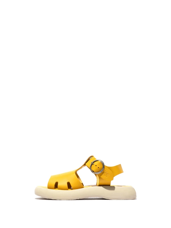 Fly London Women's BADY281FLY Sandal, Yellow, 5 UK