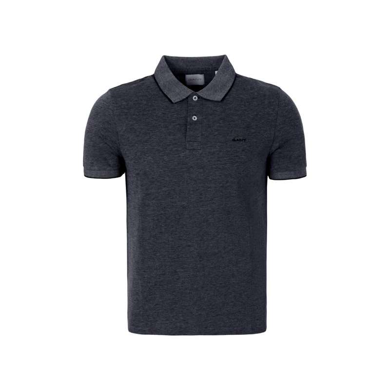 GANT Men's 2 Tone Ss Polo Shirt, Evening Blue, XXL