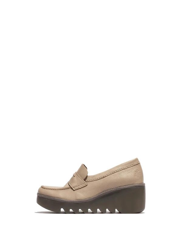 Fly London BILZ609FLY, Moccasin Women's Fashion Shoes, Taupe, 5